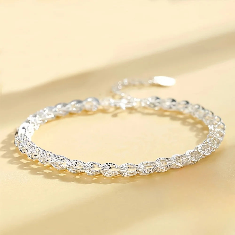 1pc Phoenix Tail Silver Bracelet – Minimalist Elegant Jewelry for Women (Casual & Gift Occasions)