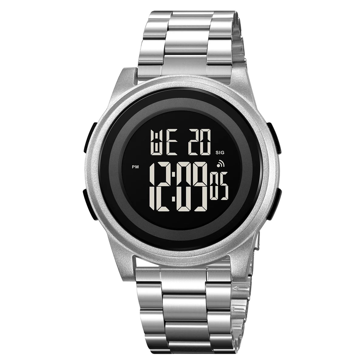 SKMEI Simple Wristwatches For Men Women Waterproof Sport Digital Stainless Steel Watch Business Electronic Watches Reloj Hombre