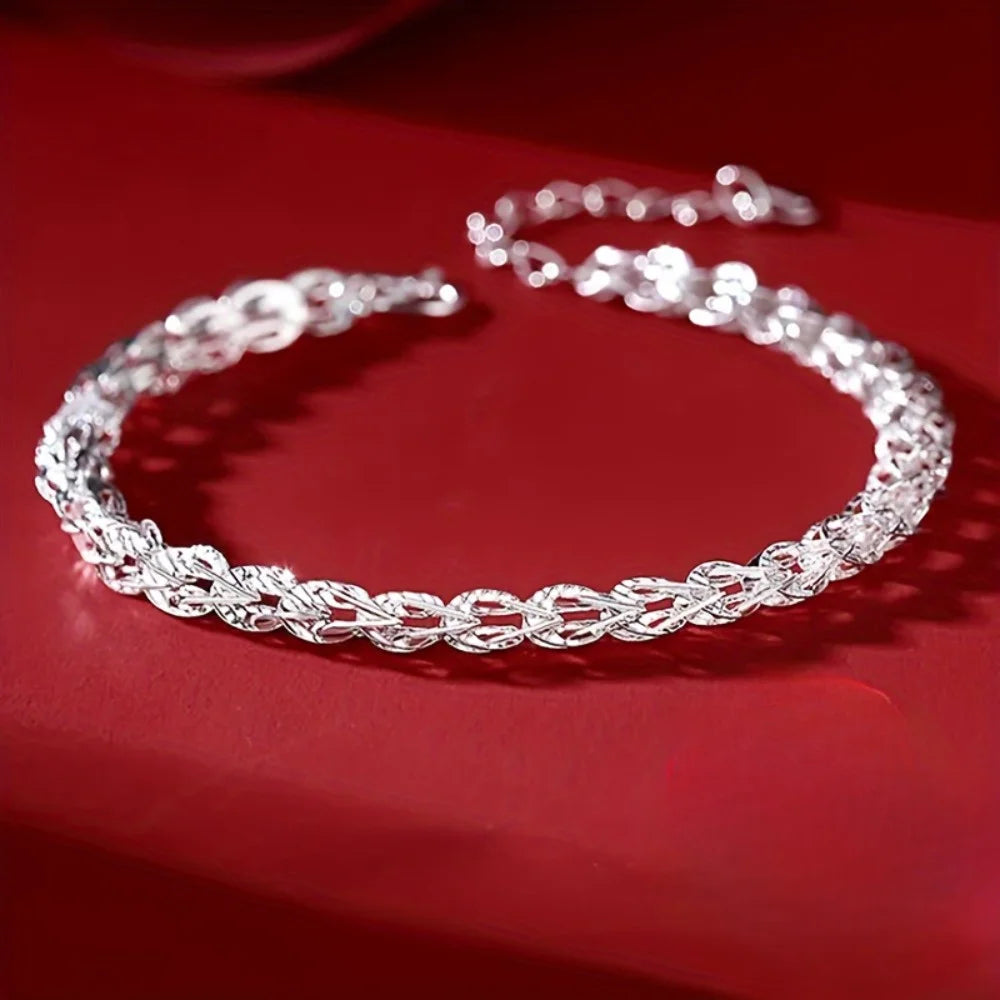 1pc Phoenix Tail Silver Bracelet – Minimalist Elegant Jewelry for Women (Casual & Gift Occasions)