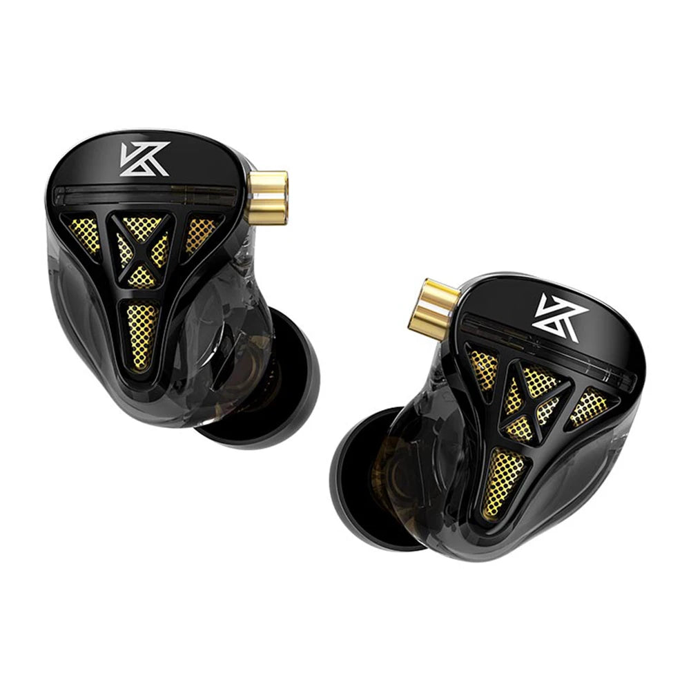 KZ-DQS Wired Earphone 3.5mm Plug Professional In Ear Monitor Headphones Noise Cancelling Bass Earbuds for Sports Game Music