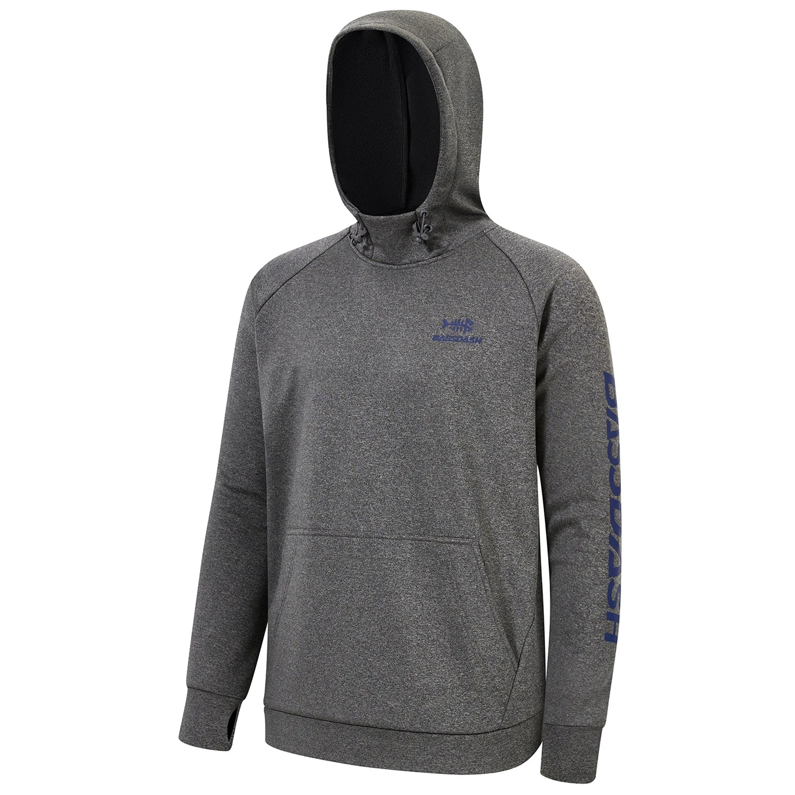 BASSDASH Men’s Fleece Lined Fishing Hoodies Water Resistant Performance Pullover Sweatshirts Stretchy Hunting Workout Sweatshirt