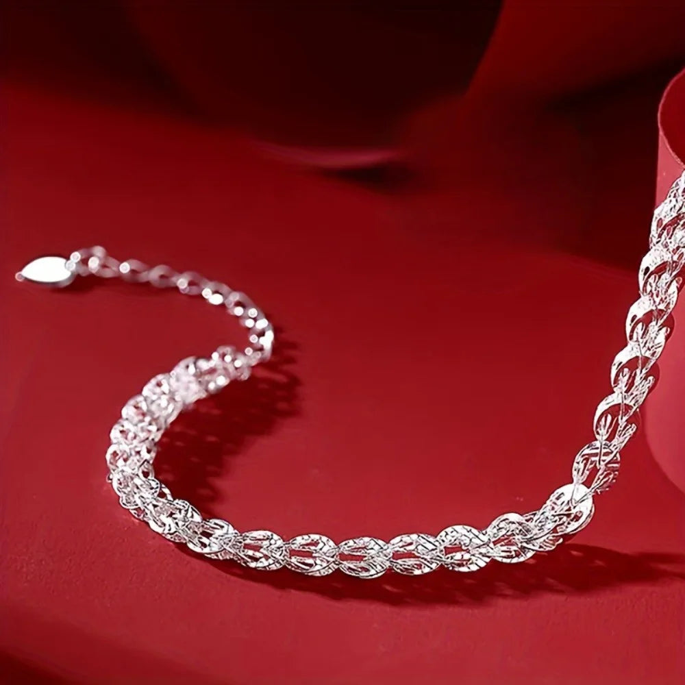 1pc Phoenix Tail Silver Bracelet – Minimalist Elegant Jewelry for Women (Casual & Gift Occasions)