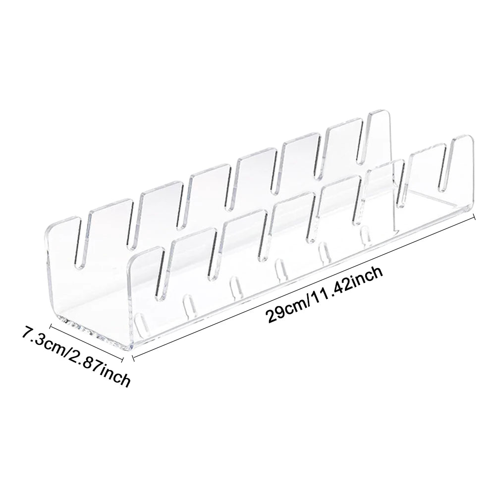 Hat Holder for Baseball Caps Acrylic Hat Rack for 8 Baseball Caps Hat Storage Display Holder for Bedroom Closet Dresser