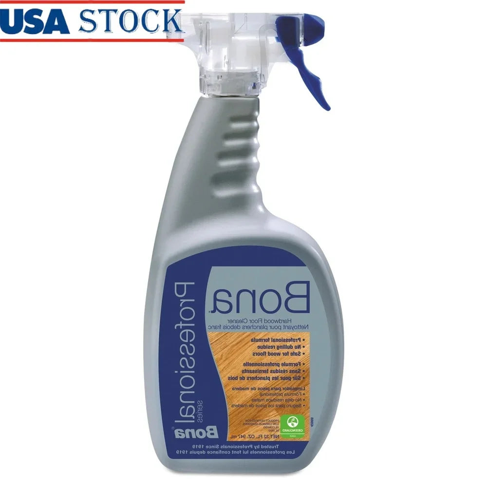 Professional Non-Toxic Hardwood Floor Cleaner Spray Sealed Wood Floors Fast Drying pH Neutral Household Cleaner Eco-Friendly