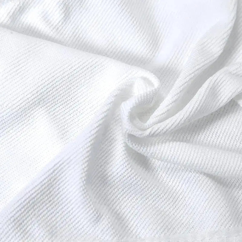5pcs L USA Sizes 100% Polyester Sublimation Blank White Hoodies Sweatshirt for Heat Press Printing He