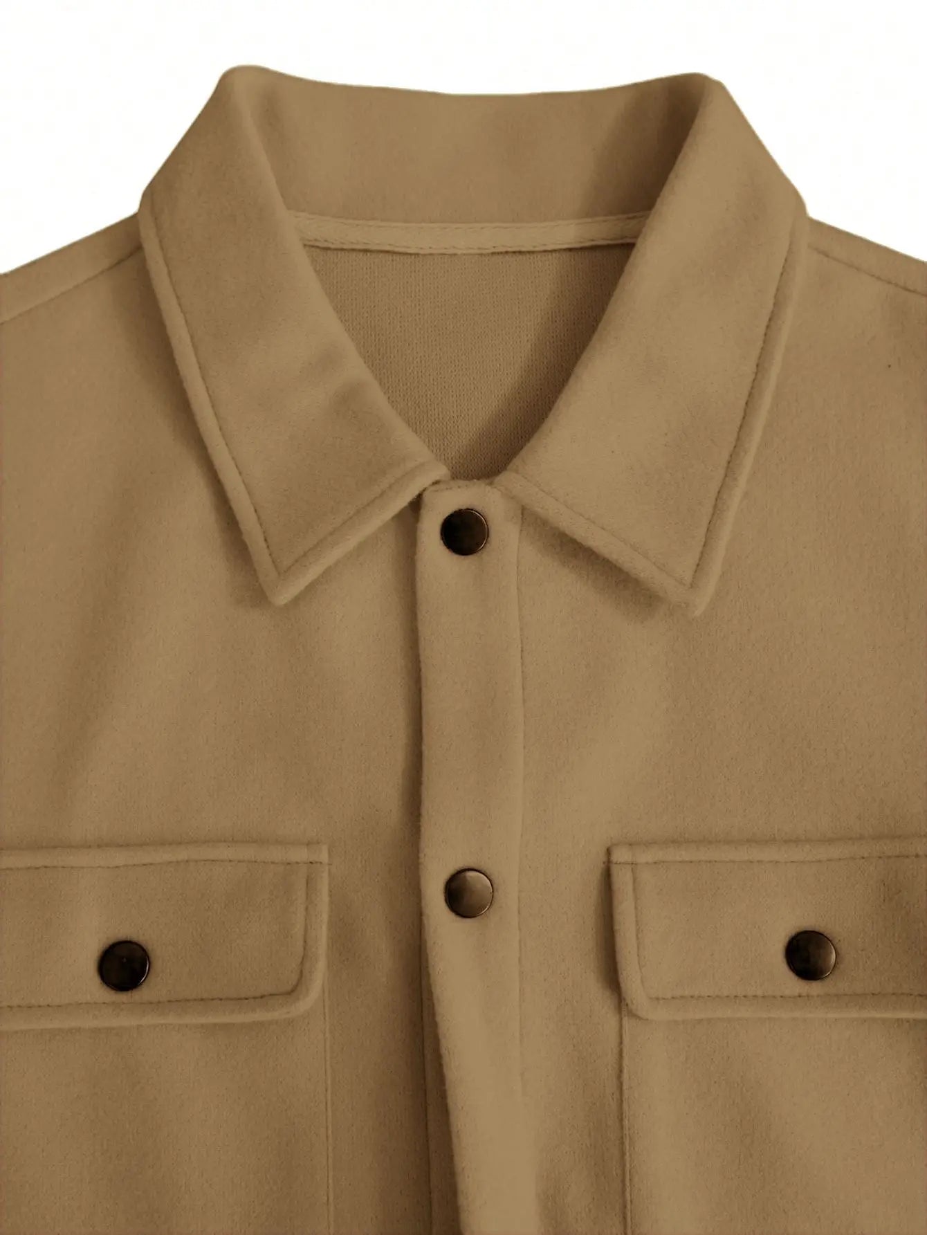 2025 autumn and winter new style, turtleneck woolen jacket, men's casual sports business jacket, pure color, classic version