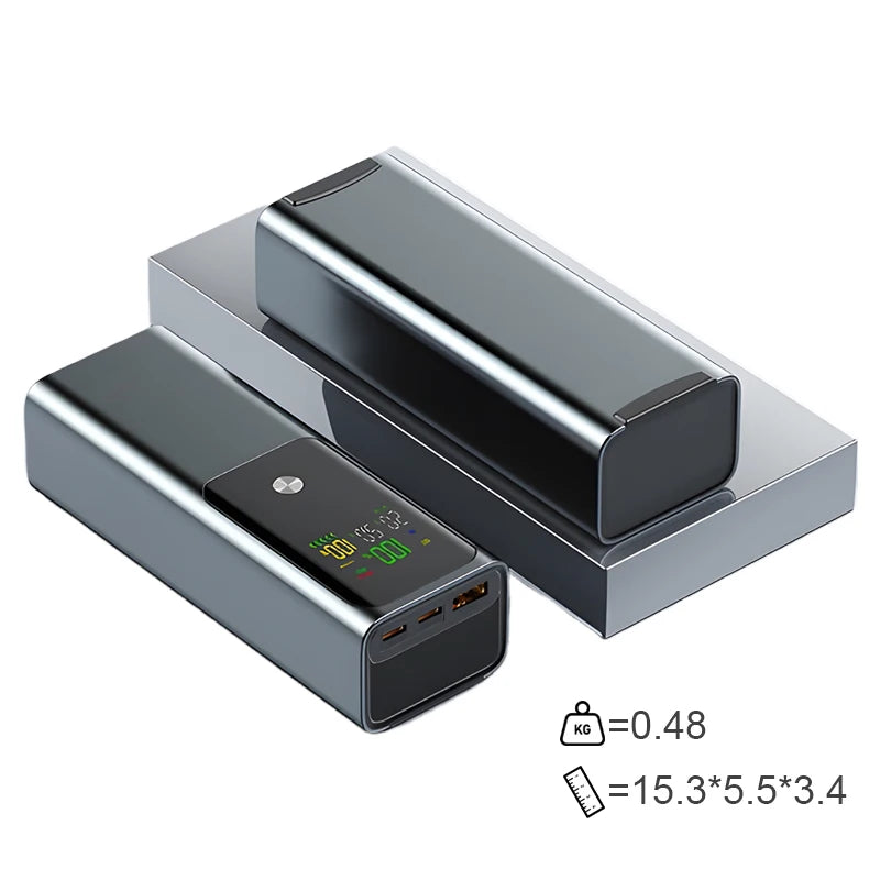 100W Portable Power Bank 20000mAh, High Power Computer Charger, USB Output, Digital Display, Can Be Used For Multiple Devices