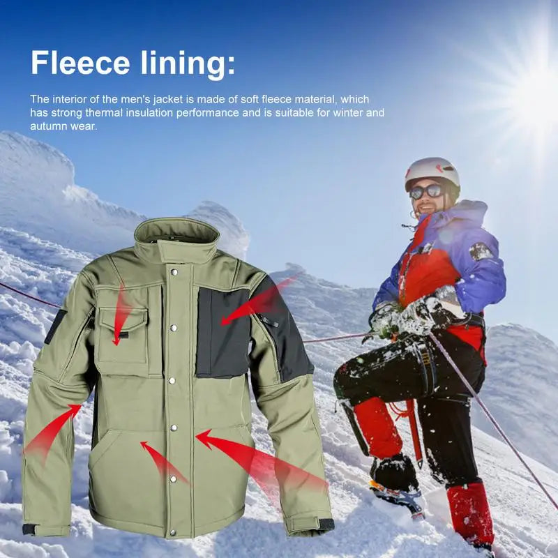 Men Outdoor Hiking Jackets Waterproof Windbreaker Coat Men Autumn Casual Jacket Tactics Jackets Men
