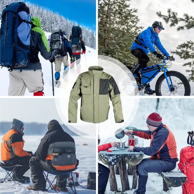 Men Outdoor Hiking Jackets Waterproof Windbreaker Coat Men Autumn Casual Jacket Tactics Jackets Men