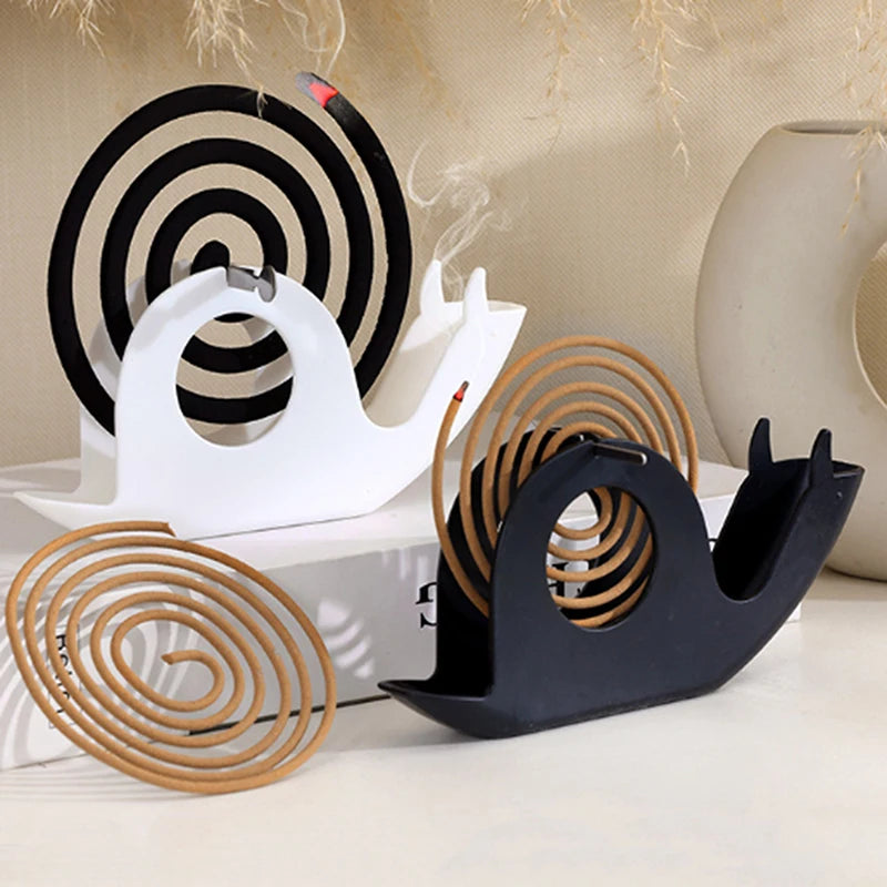 Incense Holders Coil Incense Burner Frame Iron Mosquito Coil Holder Modern Repellent Incense Rack For Household Bedroom Patio