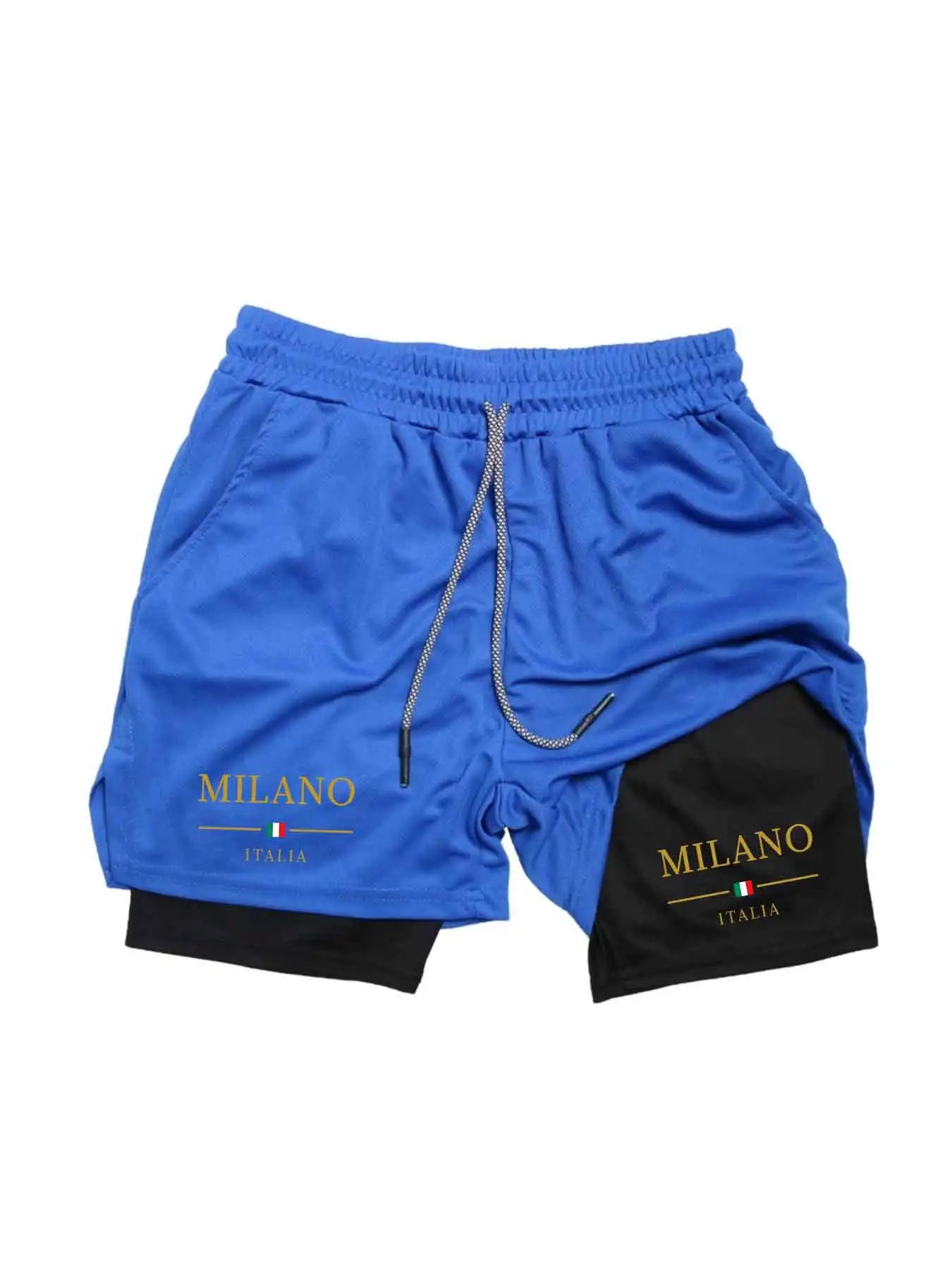 Men’s 2-in-1 Running Shorts 2026 – Double Layer Gym Workout Shorts with Compression Liner, Breathable Quick-Dry Fitness & Training Shorts