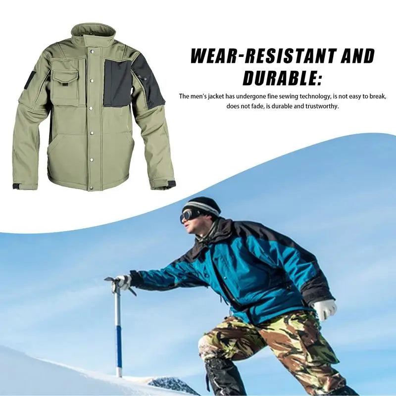 Men Outdoor Hiking Jackets Waterproof Windbreaker Coat Men Autumn Casual Jacket Tactics Jackets Men